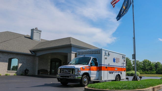 Public safety community escorts cherished paramedic to Lafayette